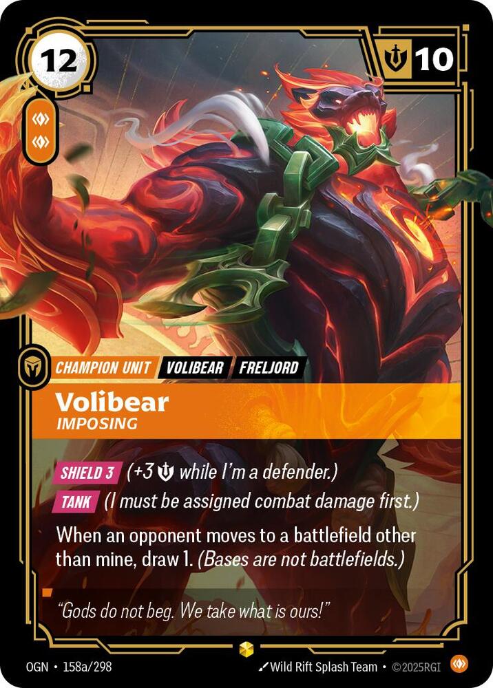 Volibear Imposing Alternate Art (Origins)  - Foil | Good Games North