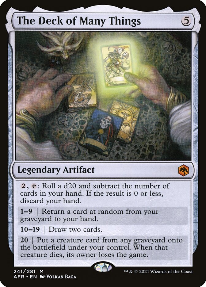 The Deck of Many Things (Adventures in the Forgotten Realms)  - Foil | Good Games North
