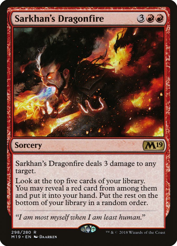 Sarkhan's Dragonfire 298/280 (Core Set 2019)  | Good Games North