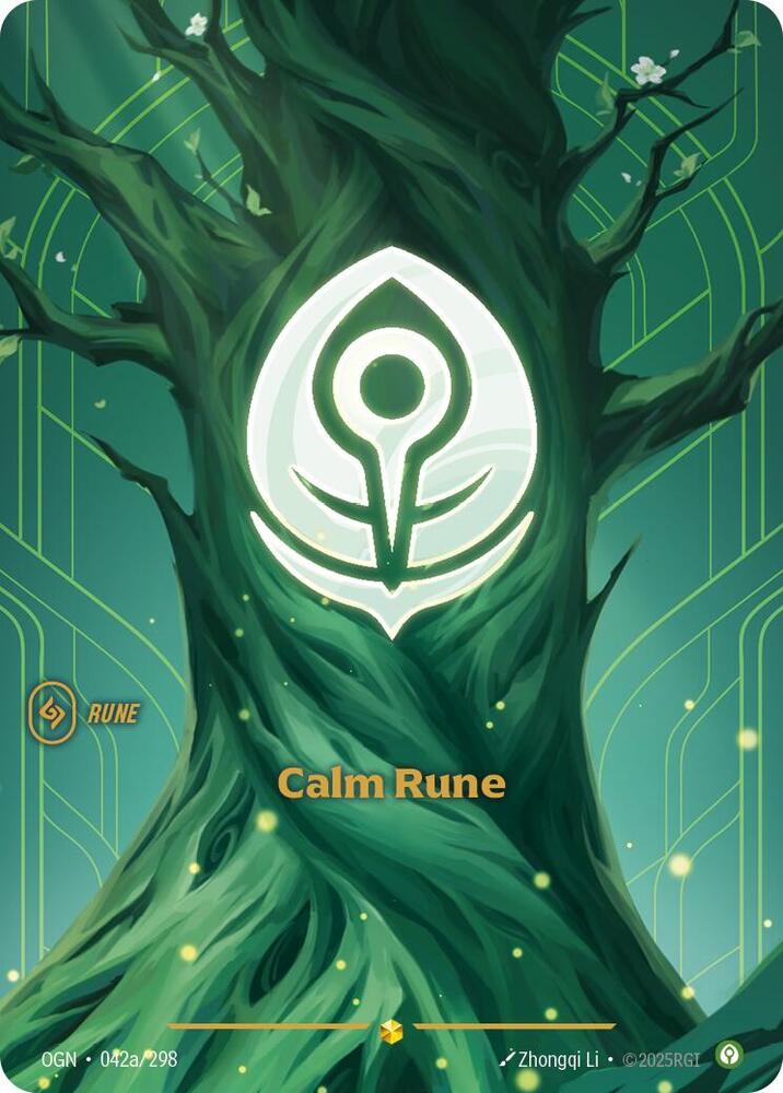 Calm Rune 042a/298 (Origins)  - Foil | Good Games North