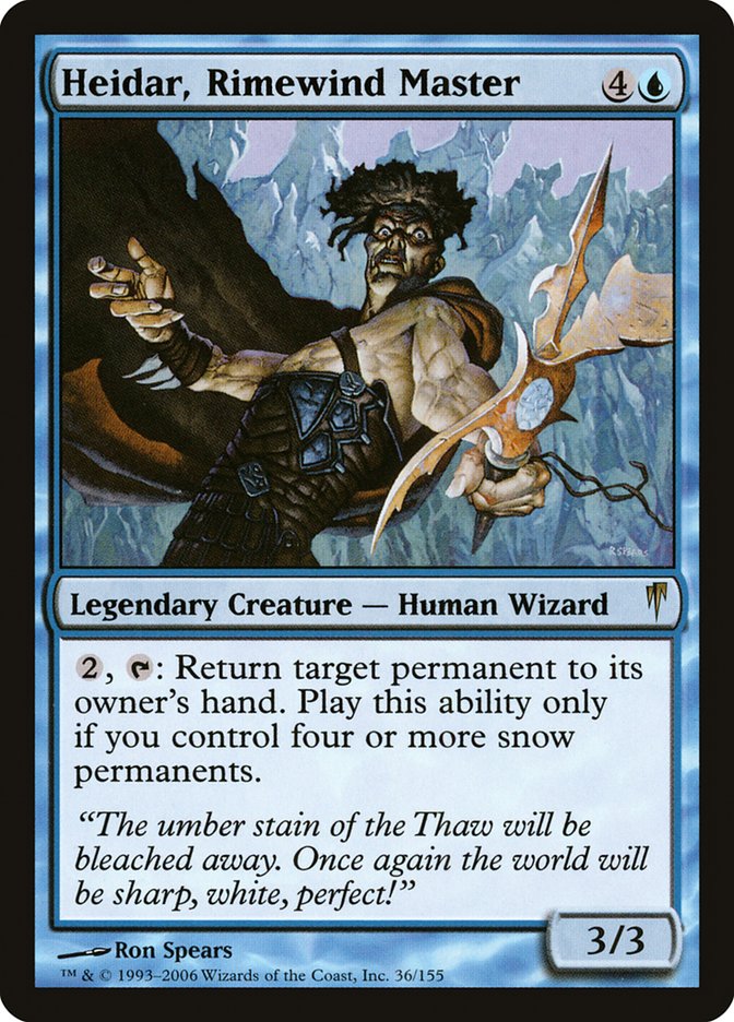 Heidar, Rimewind Master 36/155 (Coldsnap)  - Foil | Good Games North