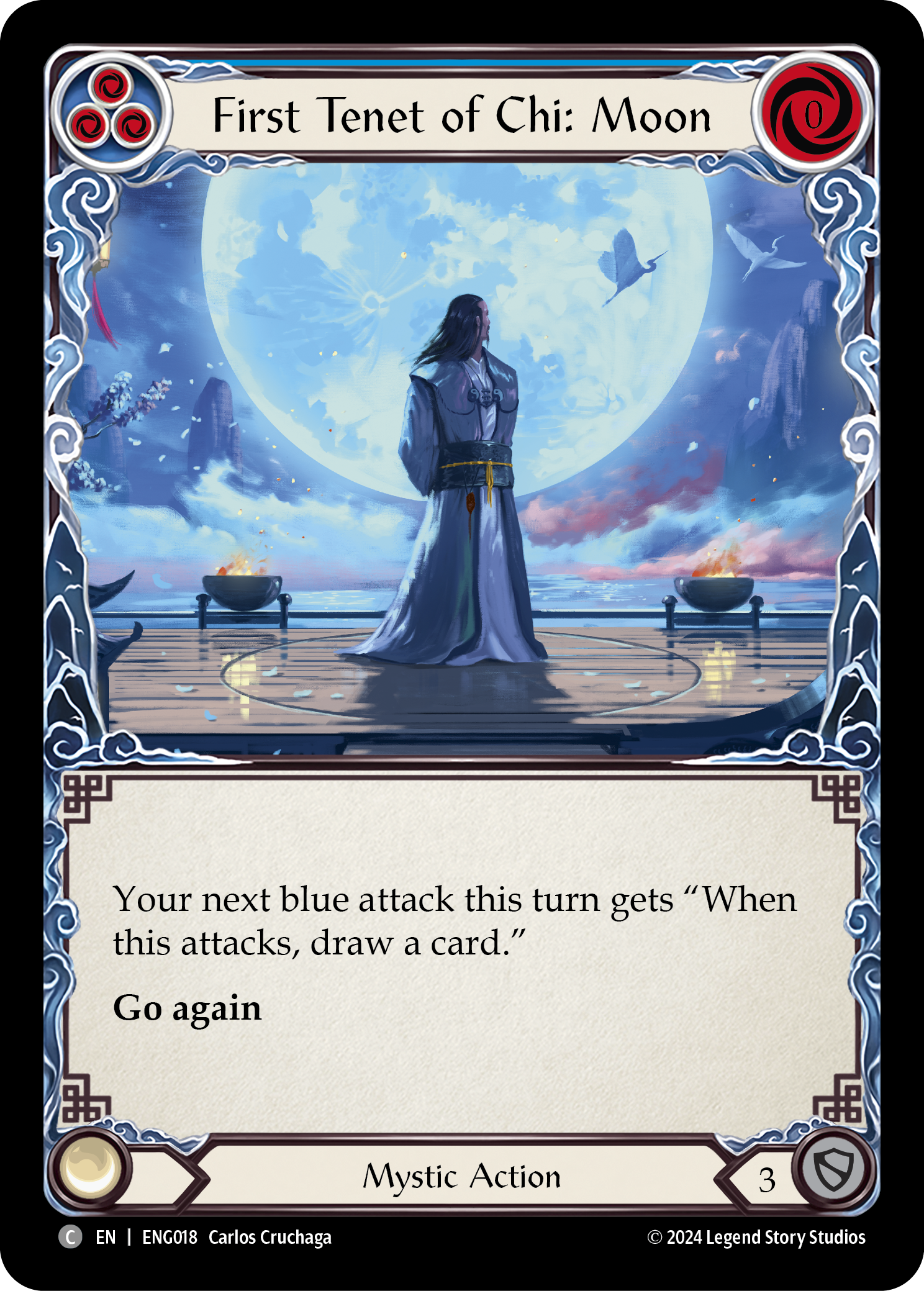 First Tenet of Chi: Moon [ENG018] (Part the Mistveil Enigma Blitz Deck) | Good Games North