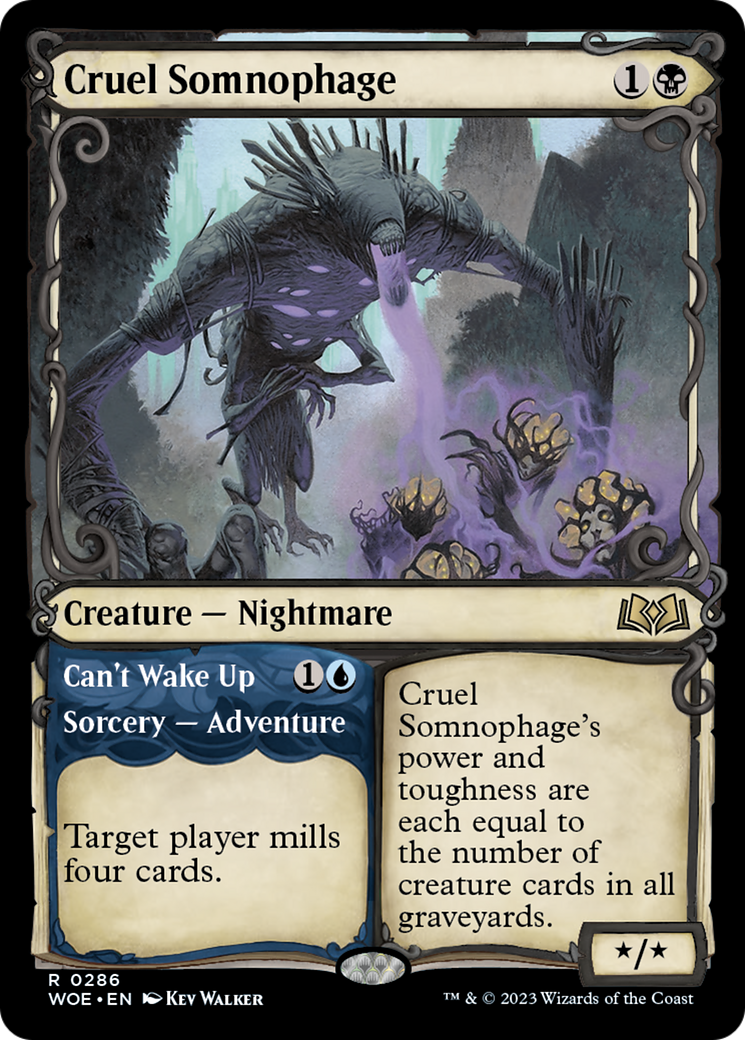 Cruel Somnophage // Can't Wake Up (Showcase) [Wilds of Eldraine] | Good Games North