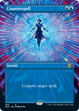 Counterspell (Borderless Alternate Art) [Modern Horizons 2] | Good Games North
