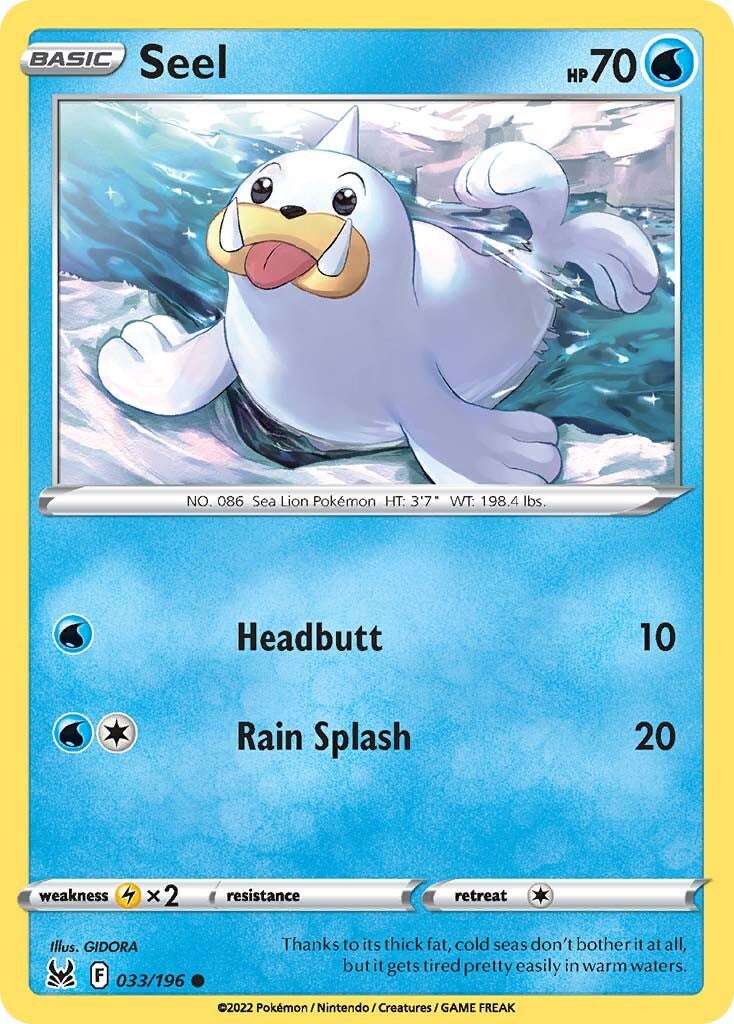 Seel (033/196) [Sword & Shield: Lost Origin] | Good Games North