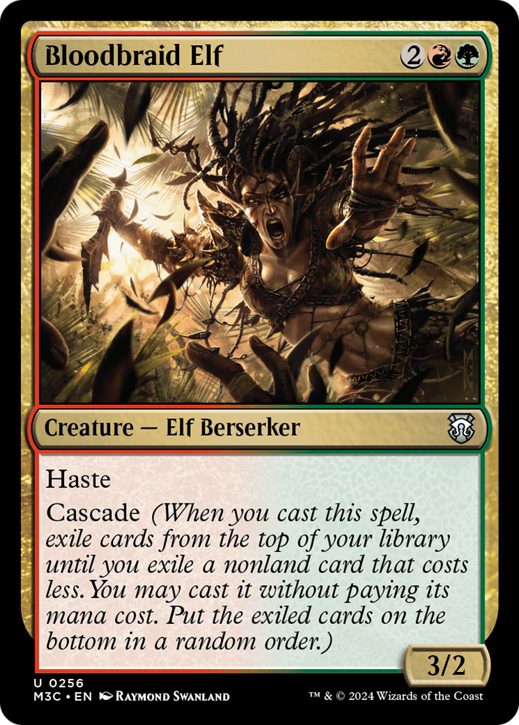 Bloodbraid Elf (Ripple Foil) [Modern Horizons 3 Commander] | Good Games North