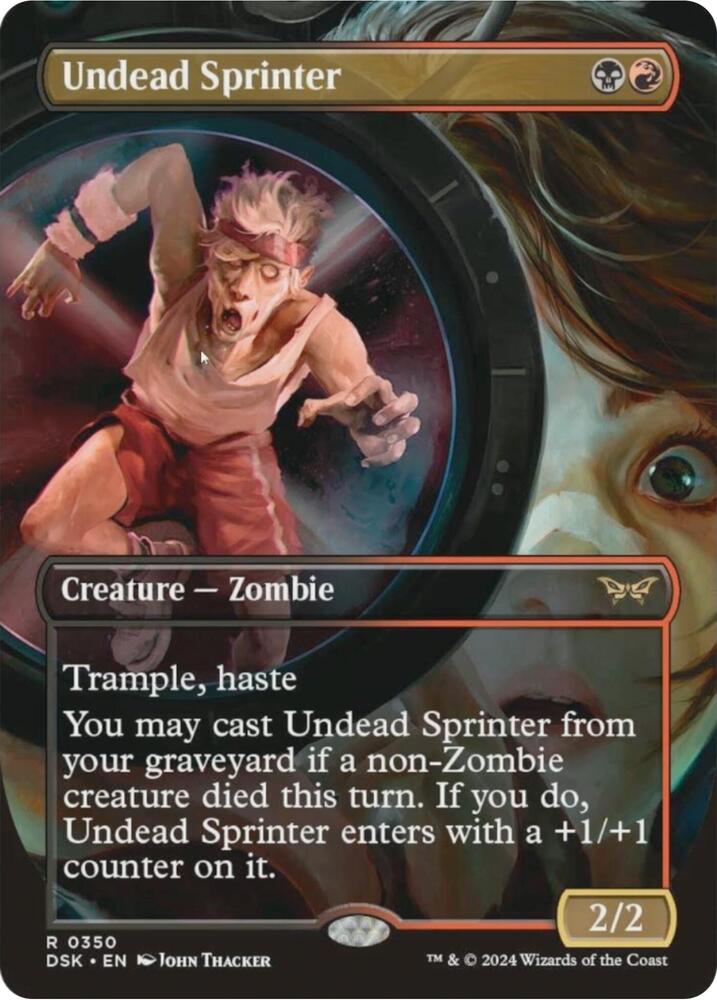 Undead Sprinter Borderless (Duskmourn: House of Horror)  | Good Games North