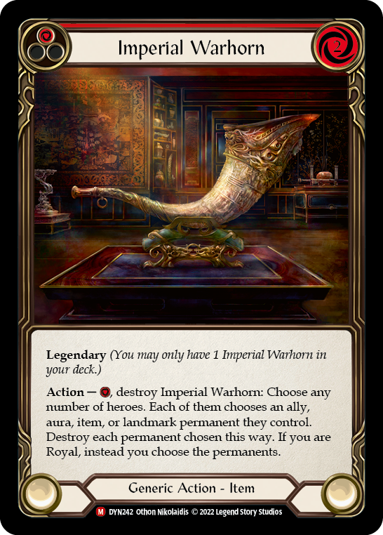 Imperial Warhorn [DYN242] (Dynasty)  Rainbow Foil | Good Games North