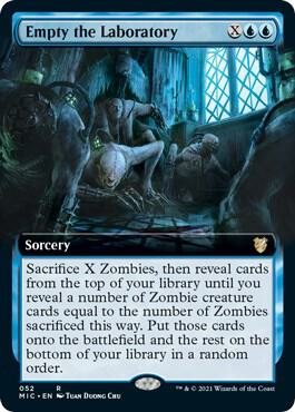 Empty the Laboratory Extended Art (Commander: Innistrad: Midnight Hunt)  | Good Games North
