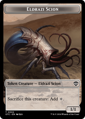 Eldrazi Scion // Treasure Double-Sided Token [Outlaws of Thunder Junction Commander Tokens] | Good Games North
