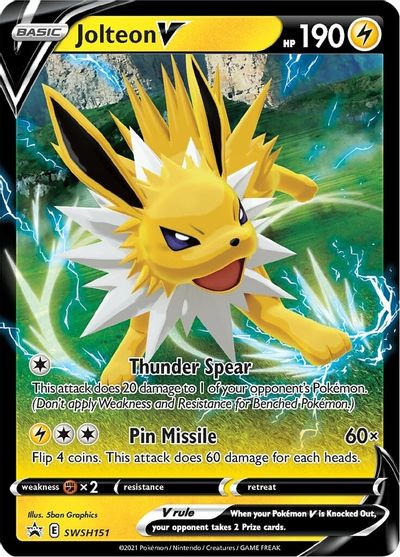 Jolteon V (SWSH151) [Sword & Shield: Black Star Promos] | Good Games North