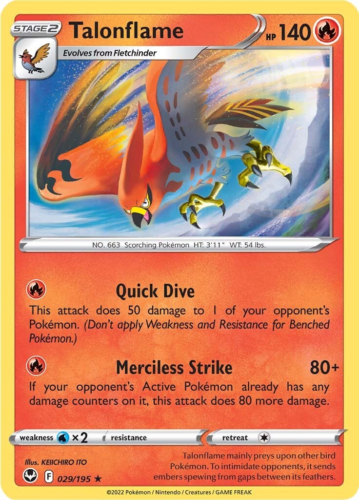 Talonflame (029/195) [Sword & Shield: Silver Tempest] | Good Games North