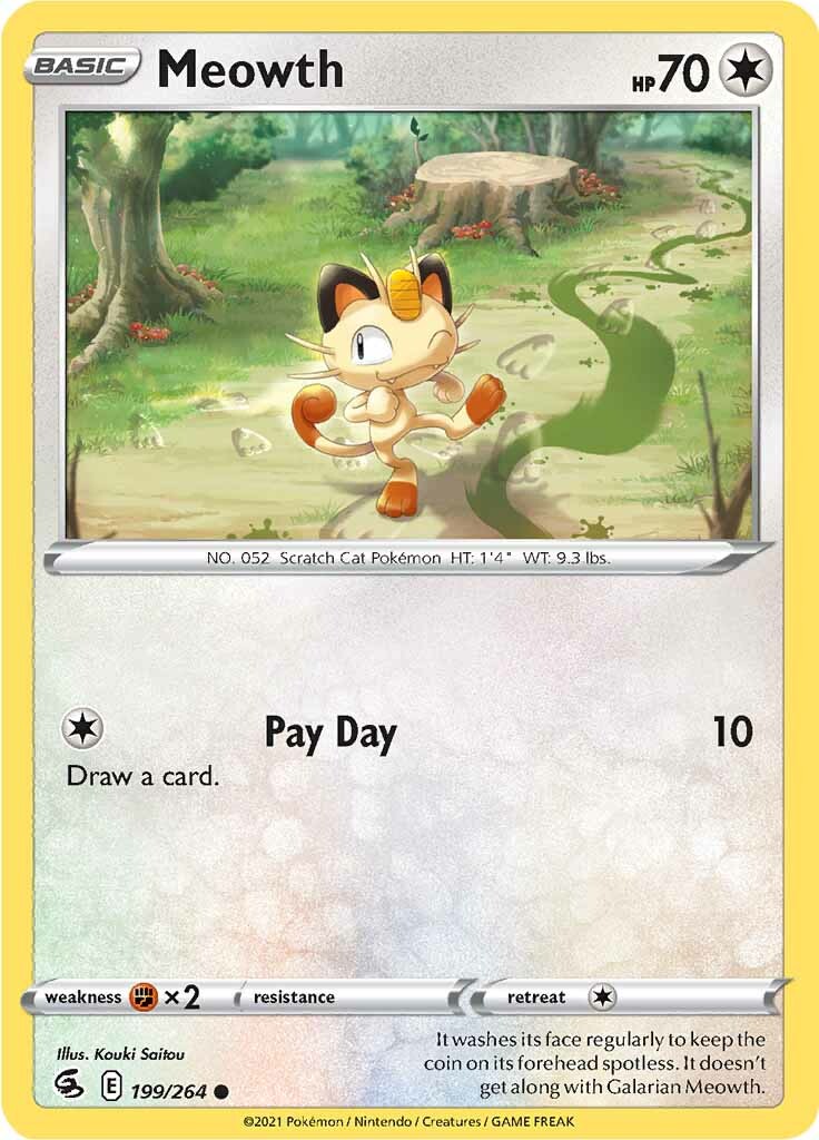 Meowth (199/264) [Sword & Shield: Fusion Strike] | Good Games North