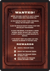 Bounty: Lord Fajjal // Bounty Rules Double-Sided Token [Outlaws of Thunder Junction Commander Tokens] | Good Games North