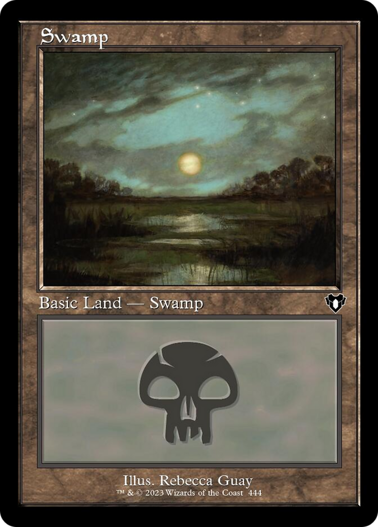 Swamp (444) (Retro) [Commander Masters] | Good Games North