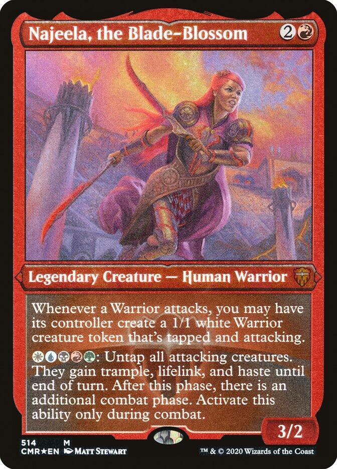 Najeela the Blade Blossom Foil Etched (Commander Legends)  - undefined | Good Games North
