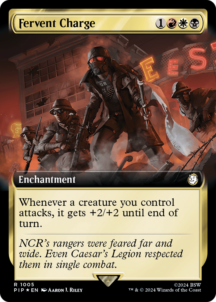 Fervent Charge (Extended Art) (Surge Foil) [Fallout] | Good Games North