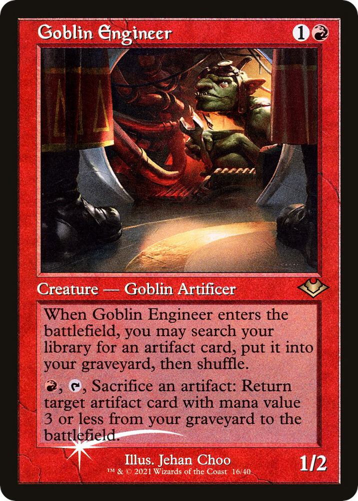 Goblin Engineer Retro Frame (Modern Horizons)  - Foil | Good Games North