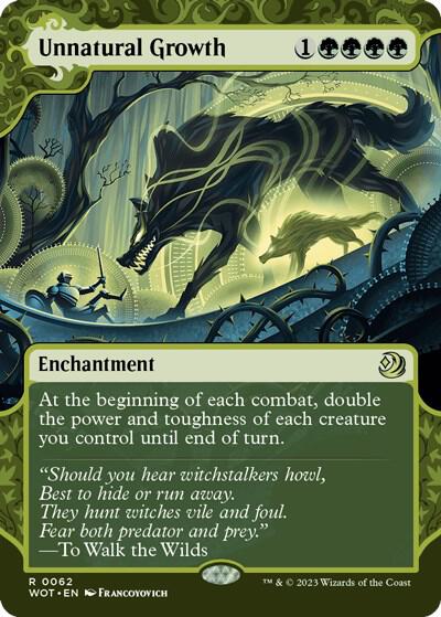 Unnatural Growth 62 (Wilds of Eldraine: Enchanting Tales)  - Showcase Foil | Good Games North