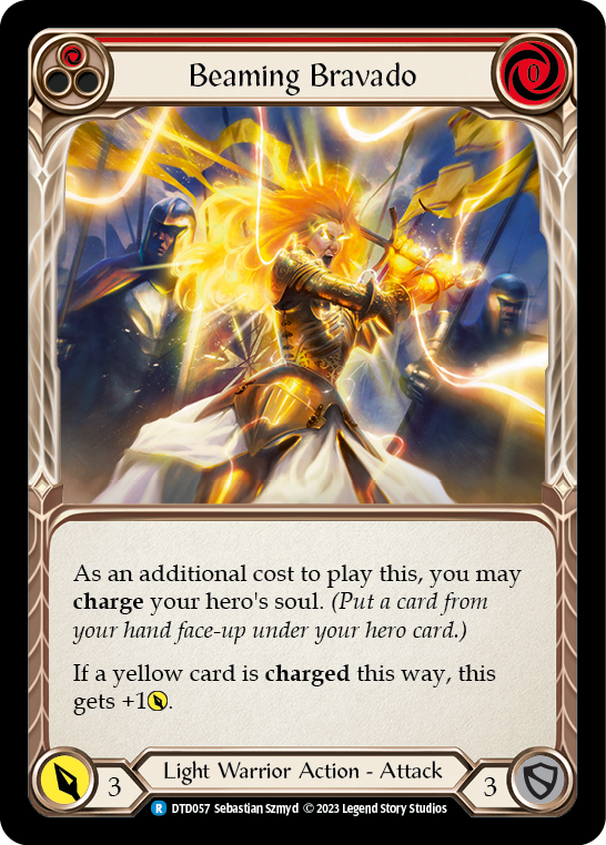 Beaming Bravado (Red) [DTD057] (Dusk Till Dawn)  Rainbow Foil | Good Games North