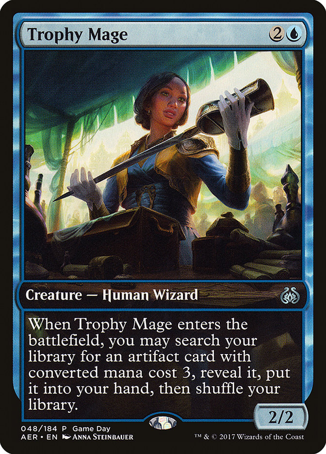 Trophy Mage (Game Day) [Aether Revolt Promos] | Good Games North