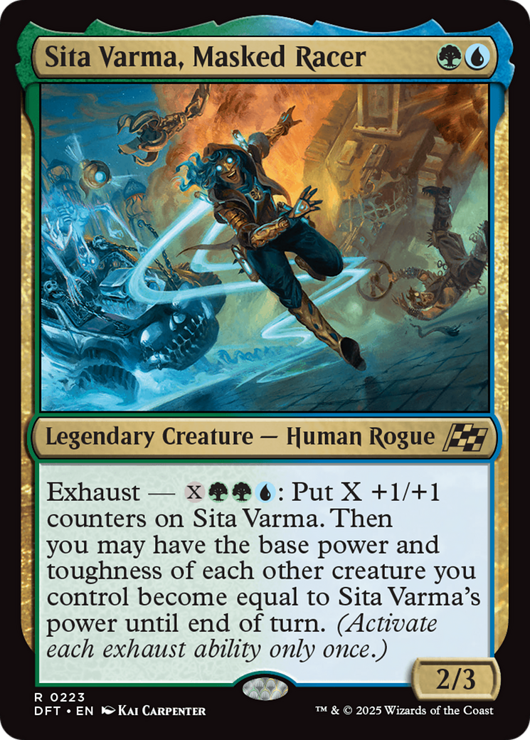 Sita Varma, Masked Racer [Aetherdrift] | Good Games North
