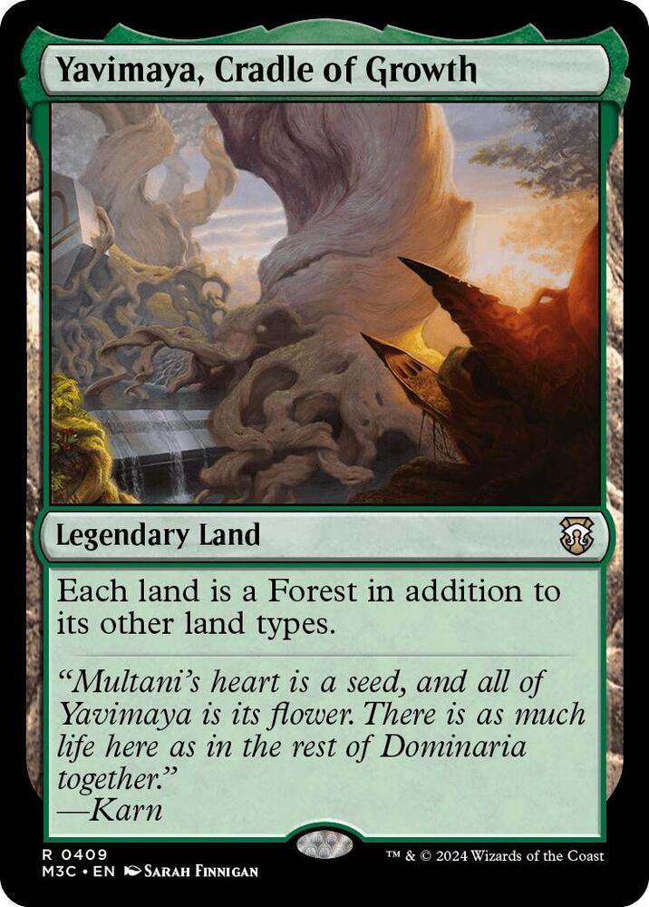 Yavimaya, Cradle of Growth 409/411 (Commander: Modern Horizons 3)  - Ripple Foil | Good Games North