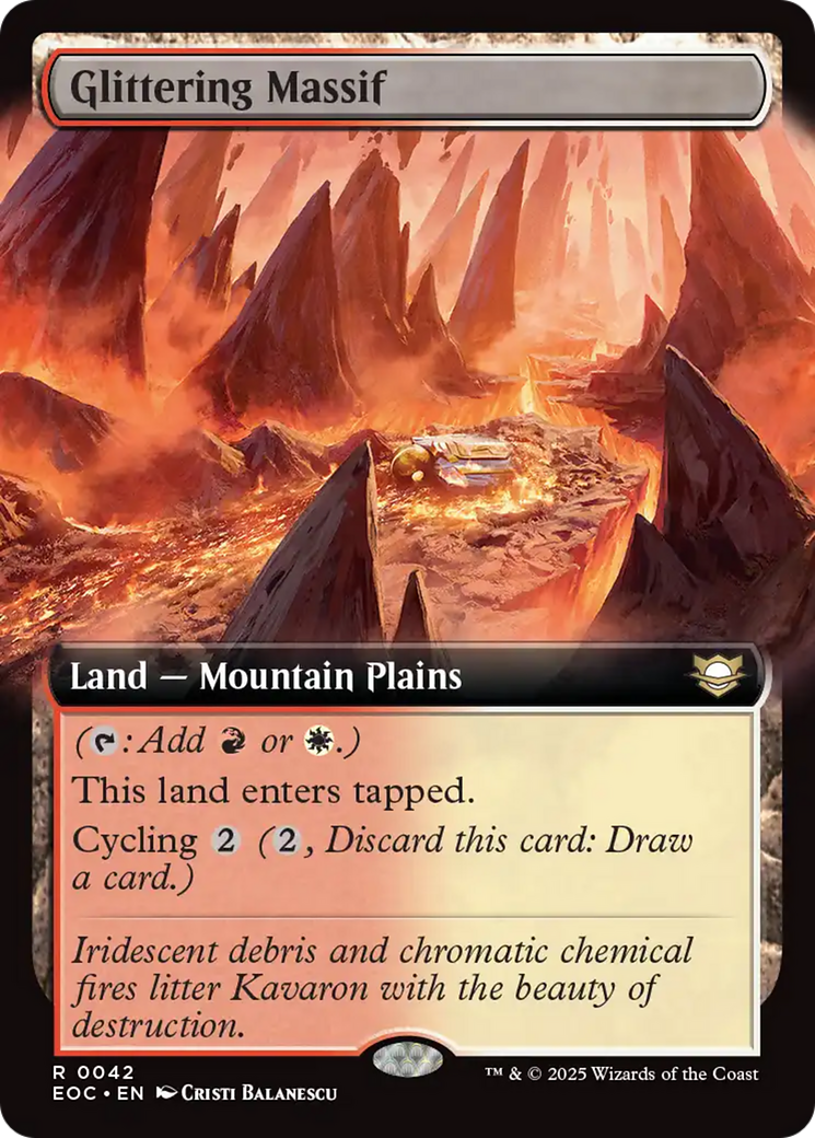 Glittering Massif (Extended Art) [Edge of Eternities Commander] | Good Games North