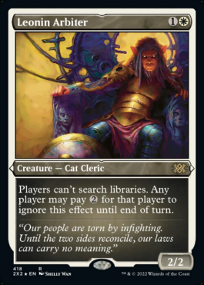 Leonin Arbiter (Foil Etched) [Double Masters 2022] | Good Games North