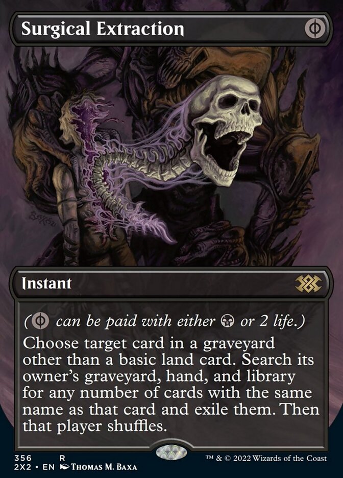 Surgical Extraction (Borderless Alternate Art) [Double Masters 2022] | Good Games North