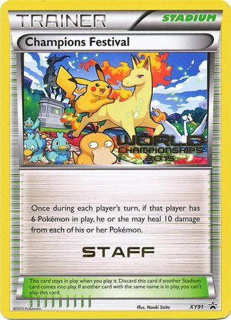 Champions Festival 2015 Staff (XY91) [XY: Black Star Promos] | Good Games North