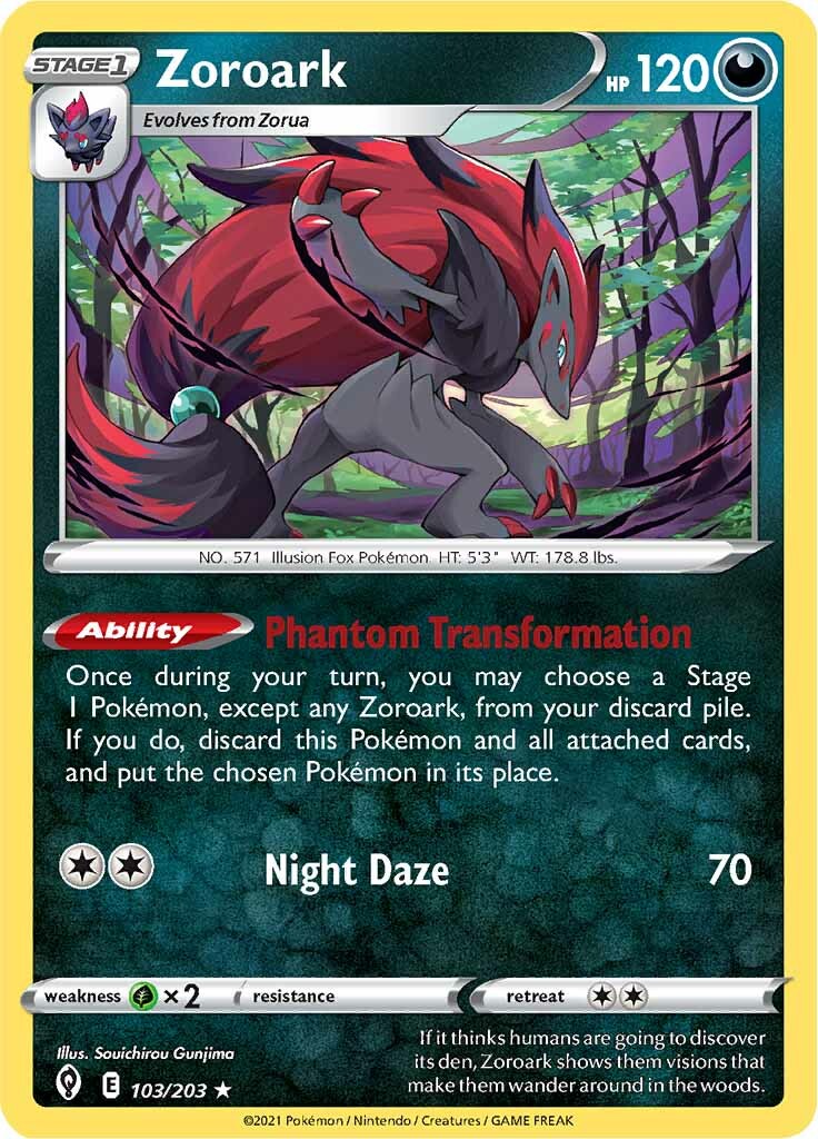 Zoroark (103/203) [Sword & Shield: Evolving Skies] | Good Games North