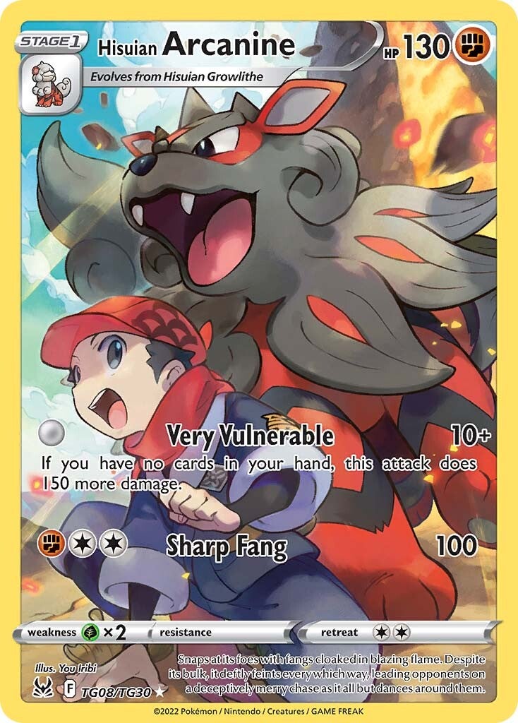Hisuian Arcanine (TG08/TG30) [Sword & Shield: Lost Origin] | Good Games North