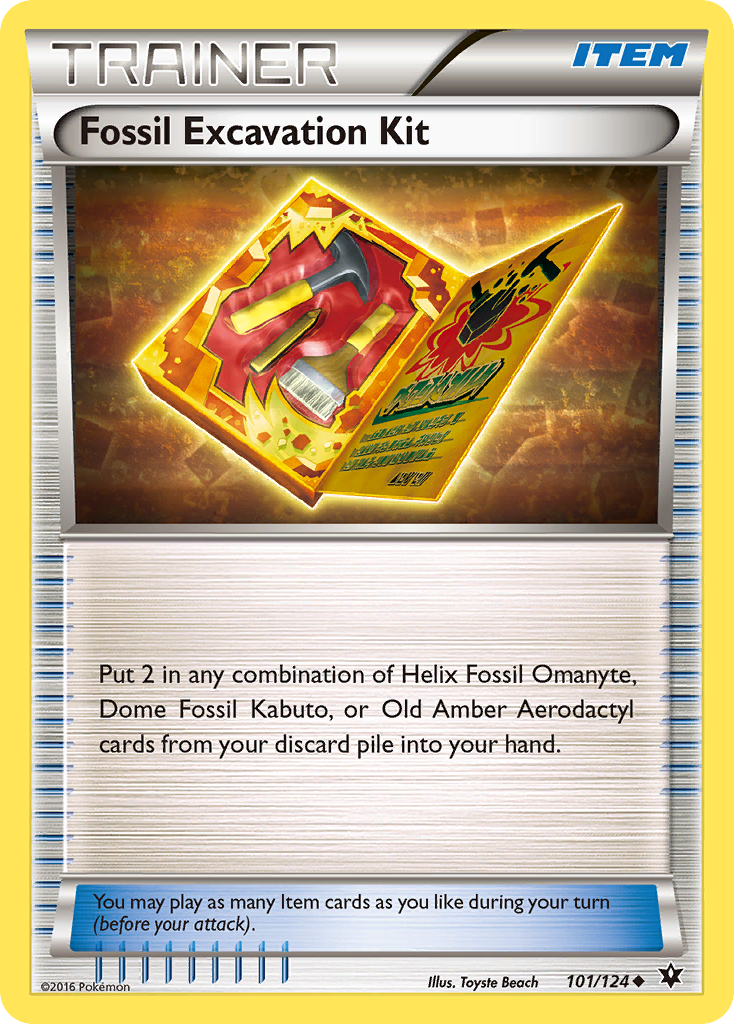 Fossil Excavation Kit (101/124) [XY: Fates Collide] | Good Games North