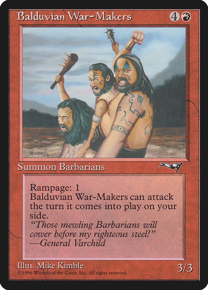 Balduvian War-Makers (Treeline Background) [Alliances] | Good Games North