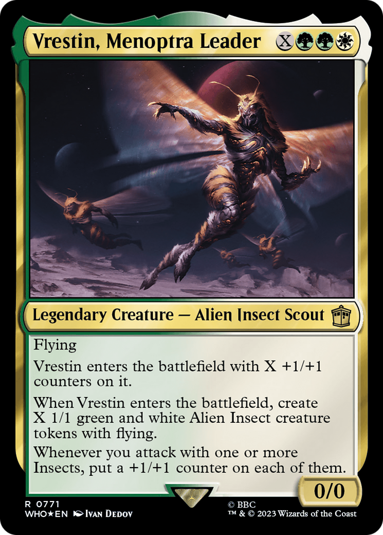 Vrestin, Menoptra Leader (Surge Foil) [Doctor Who] | Good Games North