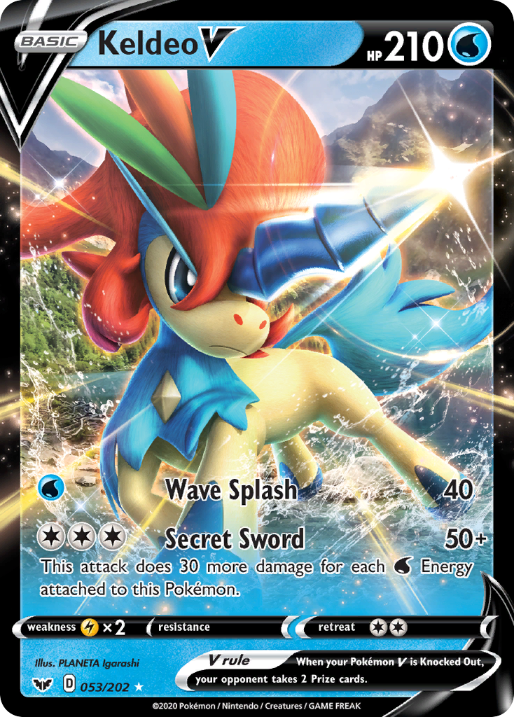 Keldeo V (053/202) [Sword & Shield: Base Set] | Good Games North