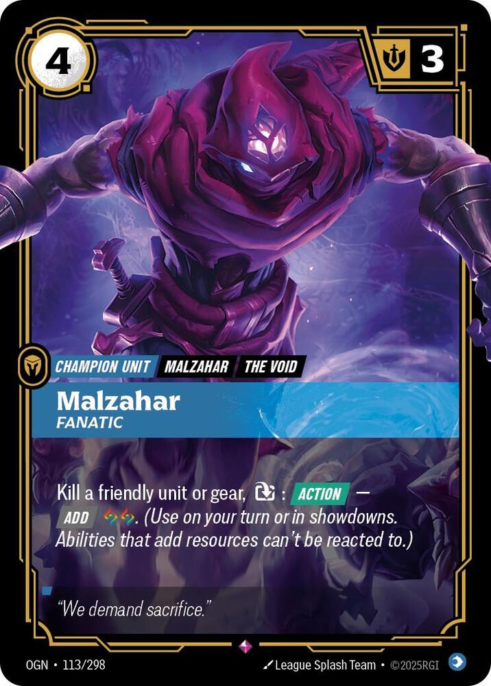 Malzahar Fanatic (Origins)  - Foil | Good Games North