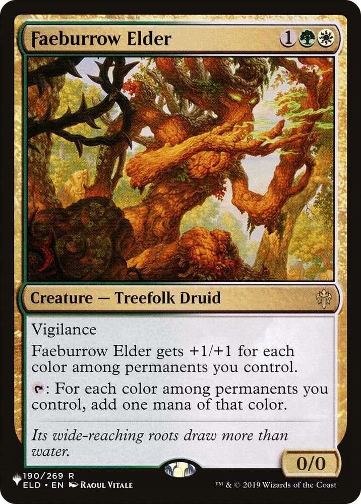 Faeburrow Elder ELD-190/5075 (The List Reprints)  | Good Games North