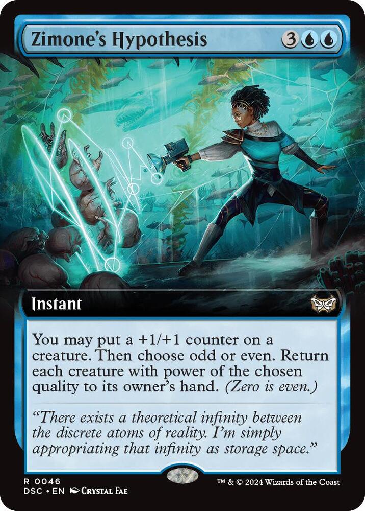 Zimones Hypothesis Extended Art (Commander: Duskmourn: House of Horror)  | Good Games North