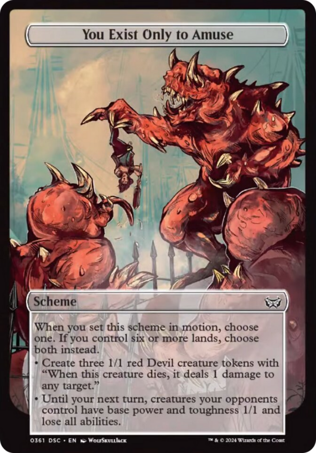 You Exist Only to Amuse (Full Art) [Duskmourn: Archenemy] | Good Games North
