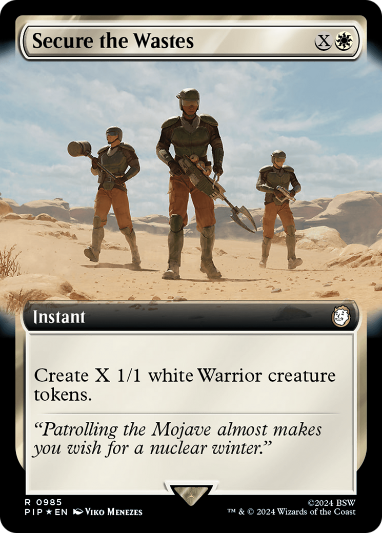 Secure the Wastes (Extended Art) (Surge Foil) [Fallout] | Good Games North