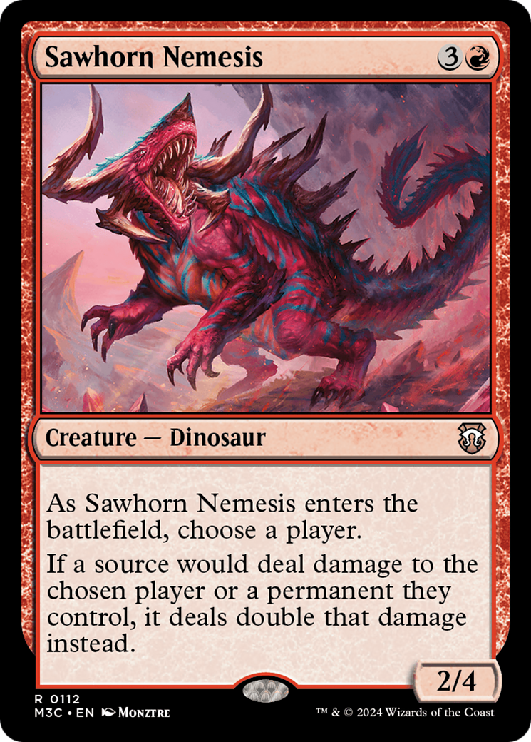 Sawhorn Nemesis [Modern Horizons 3 Commander] | Good Games North
