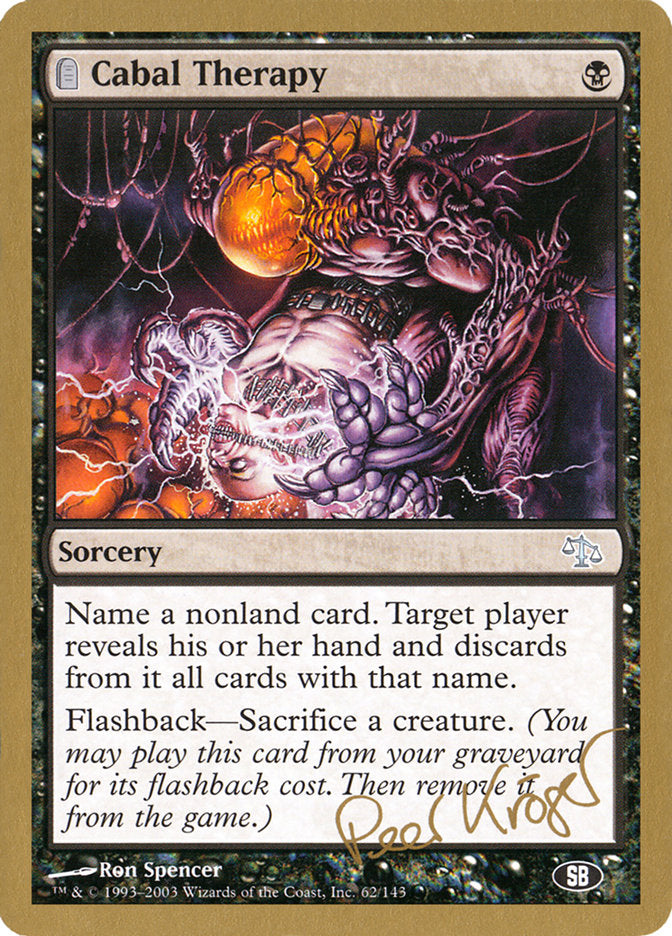 Cabal Therapy (Peer Kroger) (SB) [World Championship Decks 2003] | Good Games North