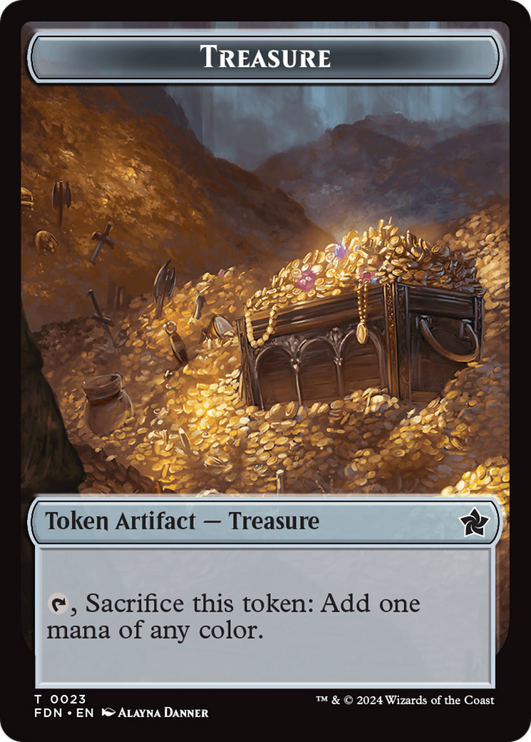 Food // Treasure Double-Sided Token [Foundations Tokens] | Good Games North