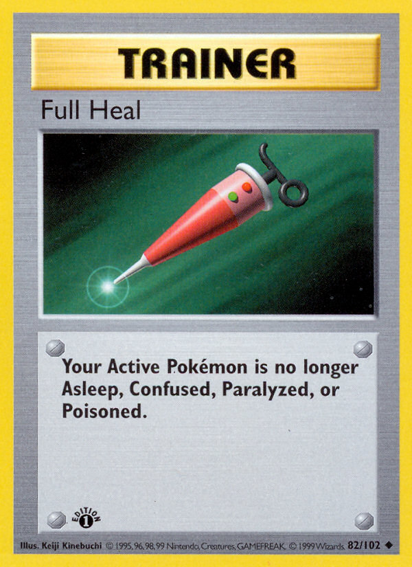 Full Heal (82/102) (Shadowless) [Base Set 1st Edition] | Good Games North