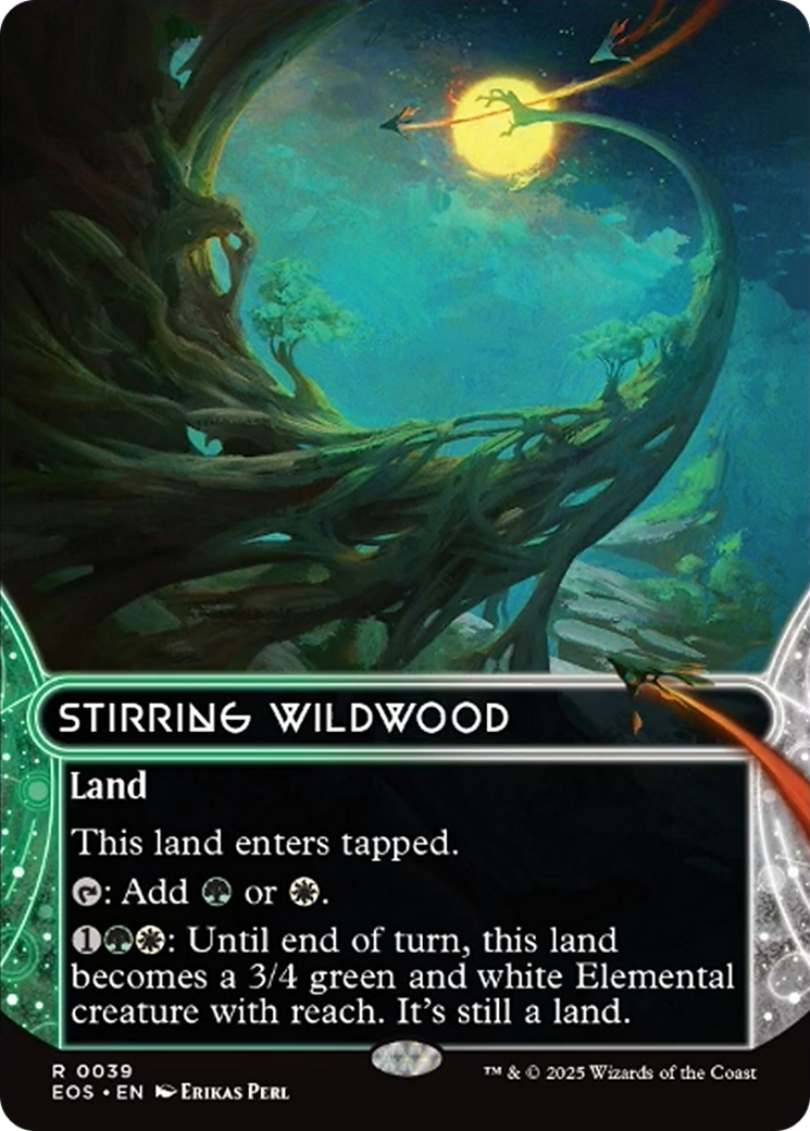 Stirring Wildwood (0039) (Borderless) [Edge of Eternities: Stellar Sights] | Good Games North