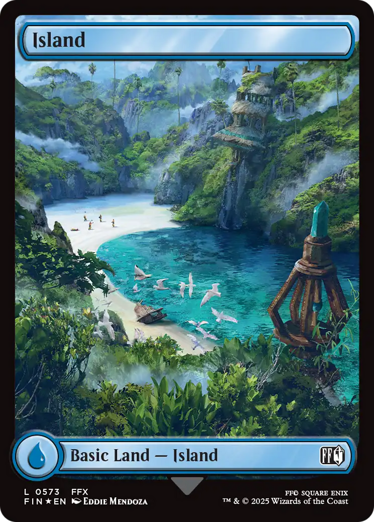 Island (0573) (Surge Foil) [FINAL FANTASY] | Good Games North
