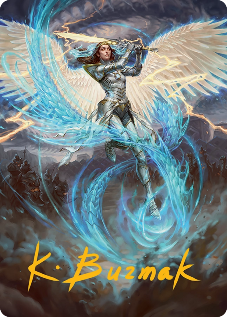 Elspeth, Storm Slayer Art Card (49/54) [Tarkir: Dragonstorm Art Series] | Good Games North