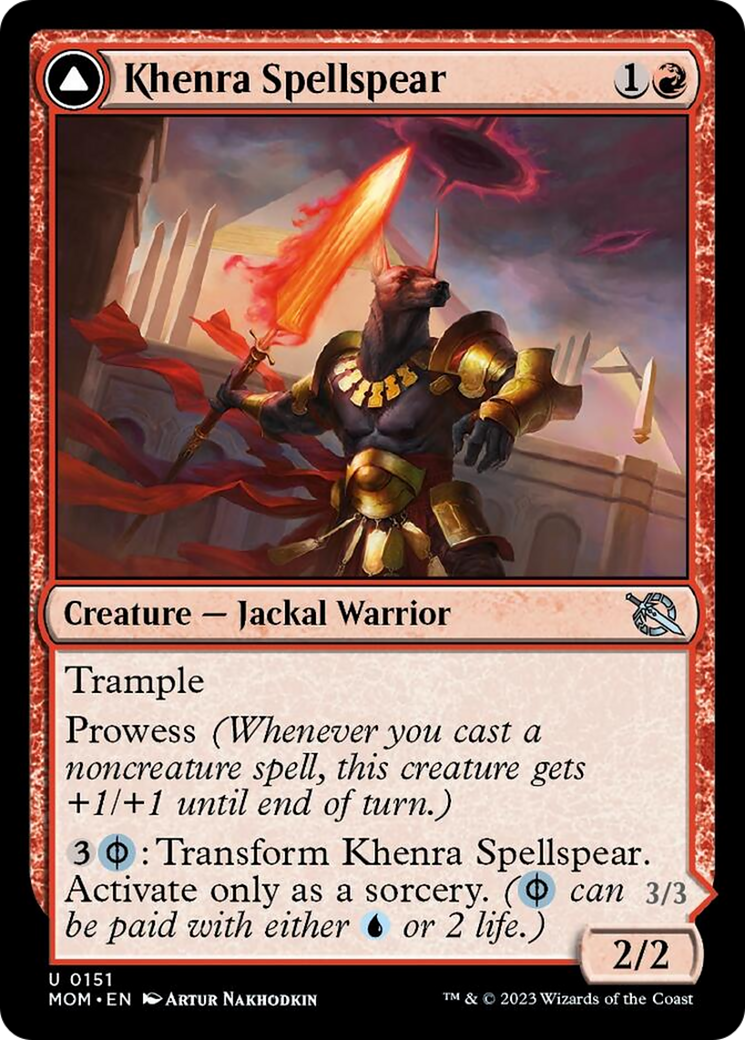 Khenra Spellspear // Gitaxian Spellstalker [March of the Machine] | Good Games North